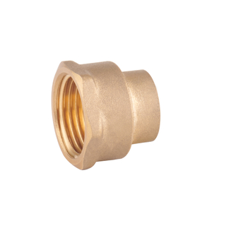 Capillary fittings with short ends for brazing to copper tubes Female Straight