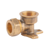 COMPRESSION FITTINGS FOR USE WITH COPPER TUBES Female Wallplate Elbow