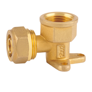 COMPRESSION FITTINGS FOR MULTILAYER PIPE AND PE-X PIPE Female Wallplate Elbow