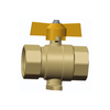 Double female wall plate ball valves-y