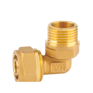 COMPRESSION FITTINGS FOR MULTILAYER PIPE AND PE-X PIPE Male Elbow