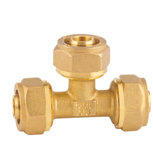 COMPRESSION FITTINGS FOR MULTILAYER PIPE AND PE-X PIPE Equal Tee